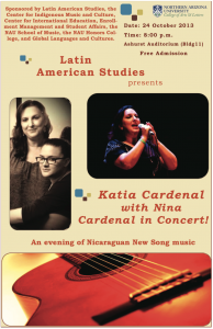 Oct. 24 — Katia Cardenal concert