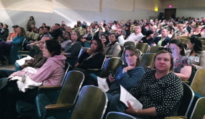 More than 500 parents and community members attended the school safety forum at Flagstaff High School on April 21, 2015. Photo by Frank X. Moraga / AmigosNAZ ©2015