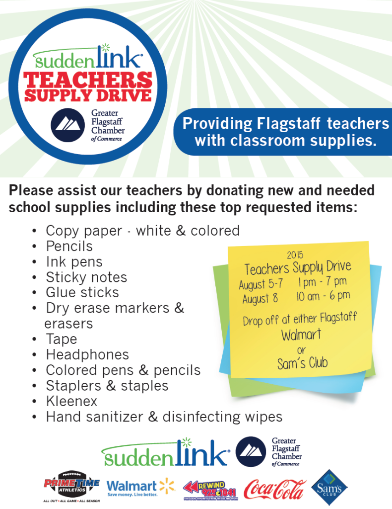 Flagstaff Teachers Supply to be held Aug. 5 through 8